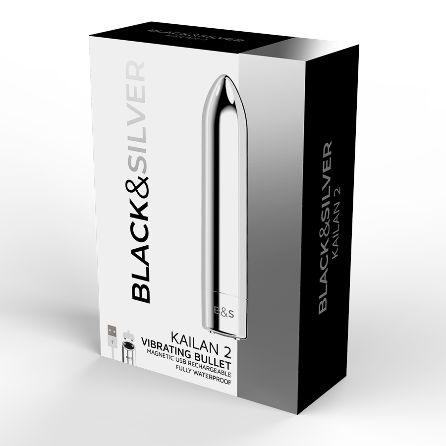 Balle vibrante Kailan 2 argent — BLACK&SILVER