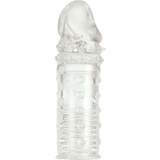 Housse pénienne texturée transparente — CALEXOTICS