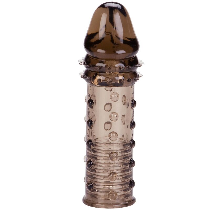 Allonge pénienne texturée transparente — CALEXOTICS
