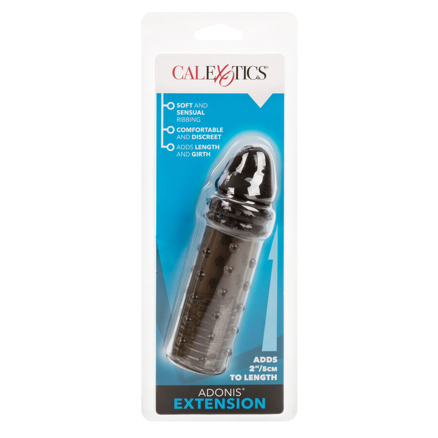 Extensor peniano texturizado transparente — CALEXOTICS
