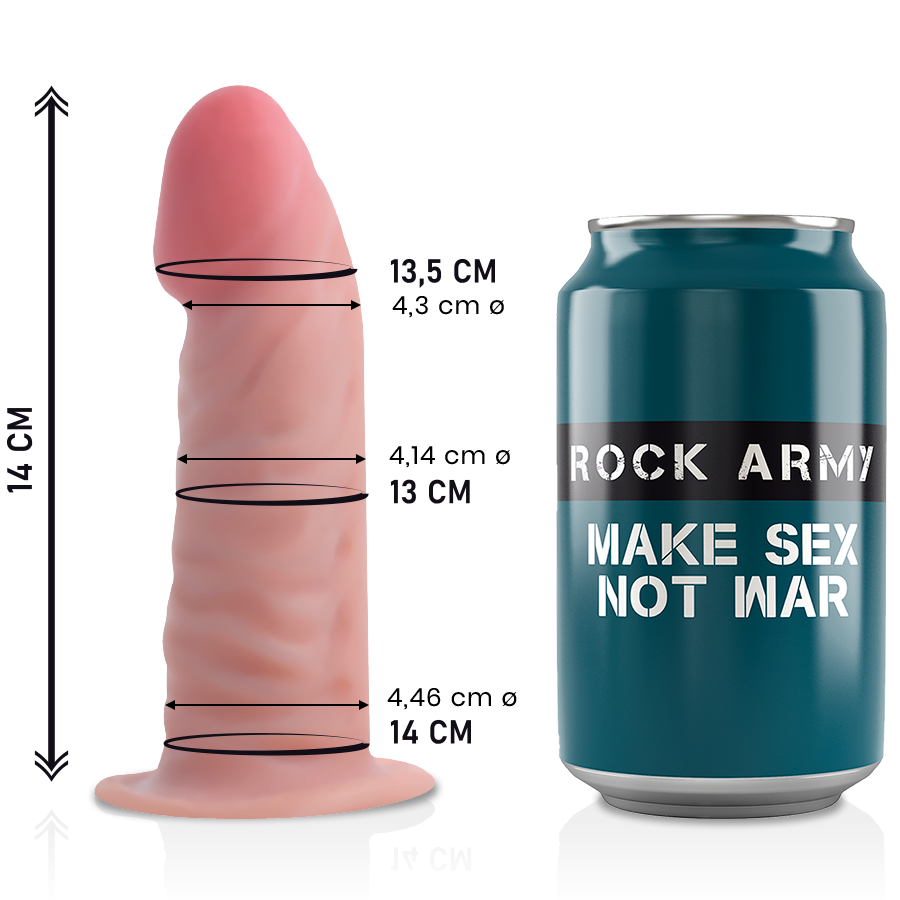 Gode double densité Tigre 14 cm — ROCK ARMY