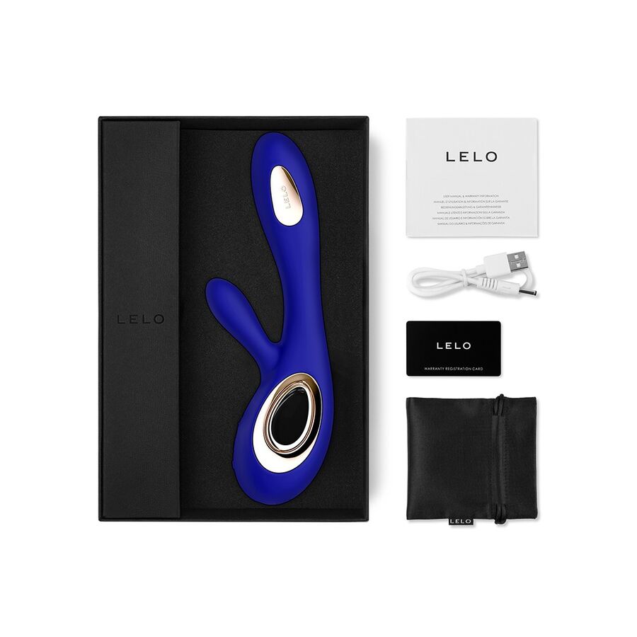 Vibromasseur rabbit WaveMotion bleu nuit — LELO
