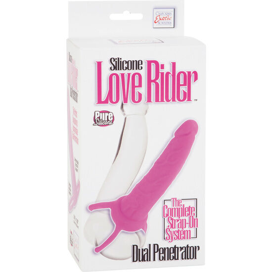 Double pénétrateur avec support testiculaire rose — CALEXOTICS
