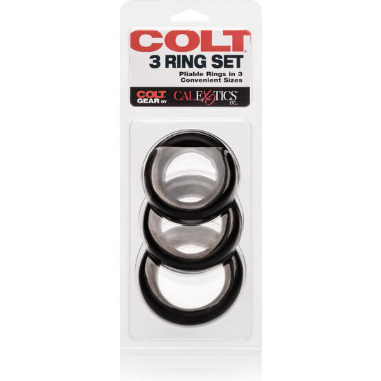 Ensemble de trois anneaux de contention en silicone — CALEXOTICS