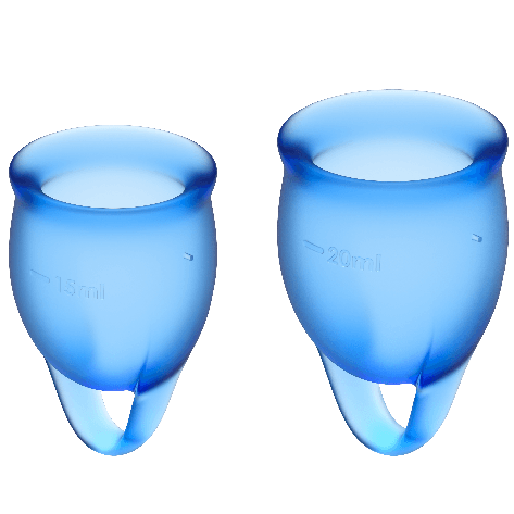 Lot de deux coupes menstruelles Feel Confident 15 et 20 ml — SATISFYER MENSTRUAL CUPS