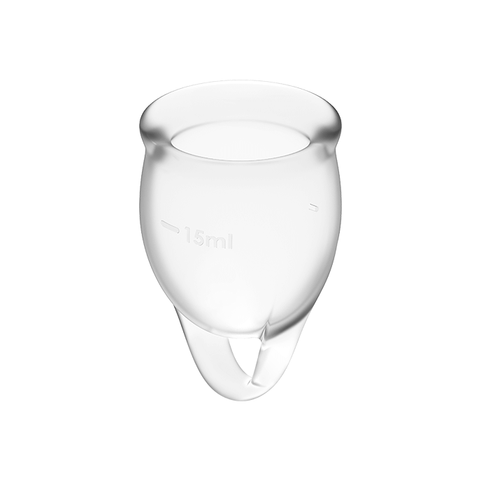 Coffret coupe menstruelle transparente feel confident 15 + 20 ml — SATISFYER MENSTRUAL CUPS