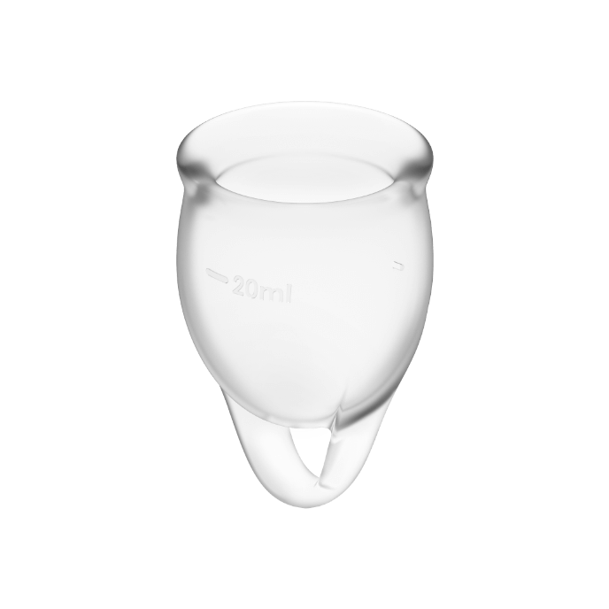 Coffret coupe menstruelle transparente feel confident 15 + 20 ml — SATISFYER MENSTRUAL CUPS