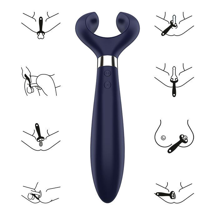 Multi vibrateur 3 moteurs à bras pivotants — SATISFYER PARTNER