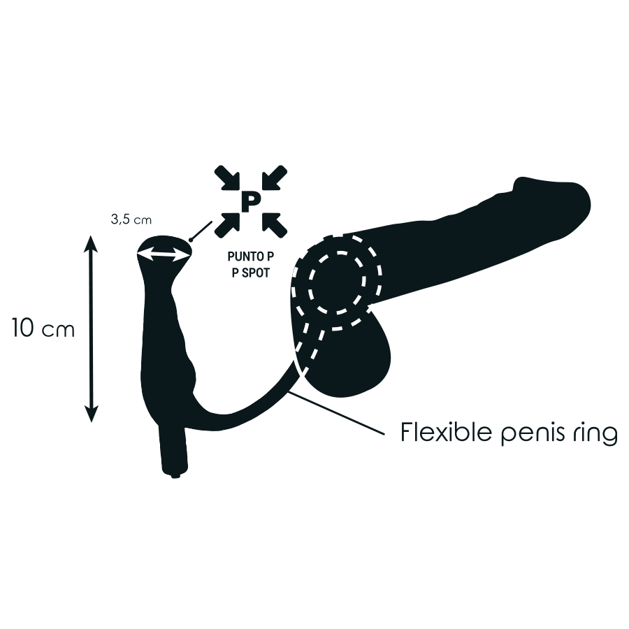 Vibrateur prostate noir 10 cm — ADDICTED TOYS