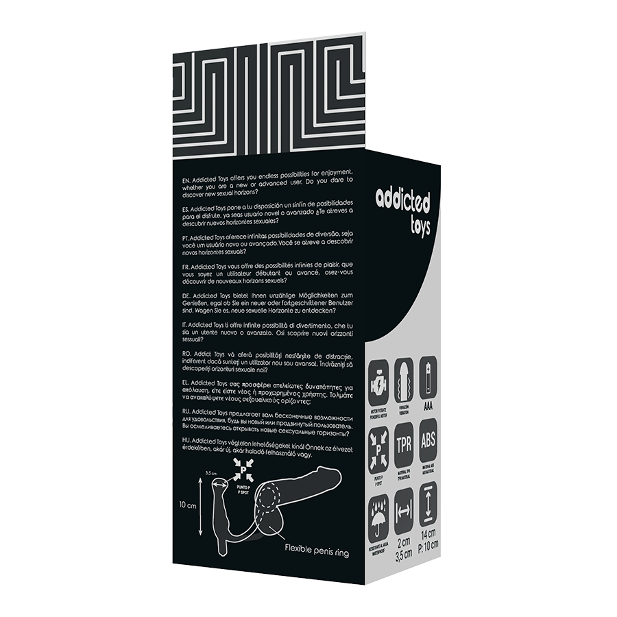 Vibrateur prostate noir 10 cm — ADDICTED TOYS