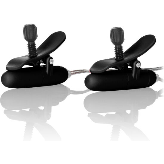 Pinces vibrantes chauffantes pour mamelons — CALEXOTICS