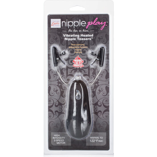 Pinces vibrantes chauffantes pour mamelons — CALEXOTICS