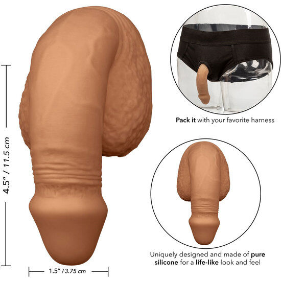 Pénis de packing en silicone caramel — CALEXOTICS