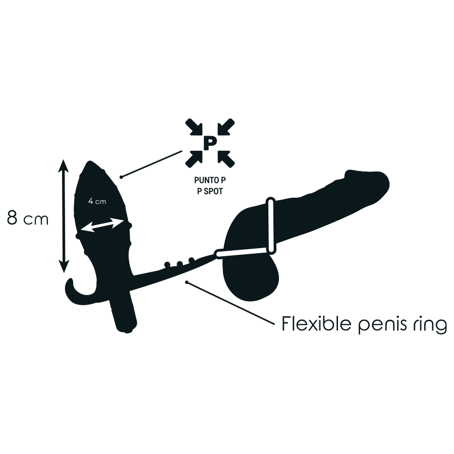Plug anal vibrant à double anneau — ADDICTED TOYS