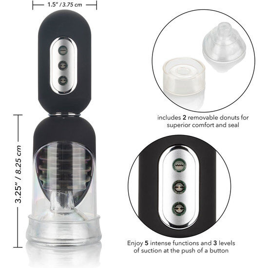 Ensemble de pompe tête dure avec suction et vibrations — CALEXOTICS