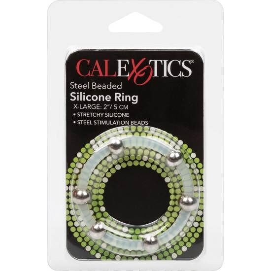 Pleasure Ring with Steel Beads & Silicone — CALEXOTICS