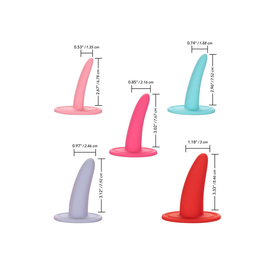 Ensemble de dilatateurs vaginaux progressifs en silicone — CALEXOTICS