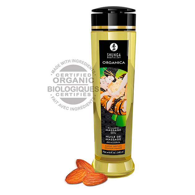 Huile de massage aux amandes bio 240 ml — SHUNGA OILS