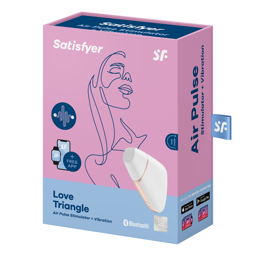 Stimulateur et vibromasseur à air Love Triangle — SATISFYER CONNECT