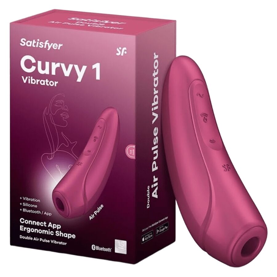 Stimulateur clitoridien ergonomique à ondes de pression et vibrations connecté — SATISFYER CONNECT
