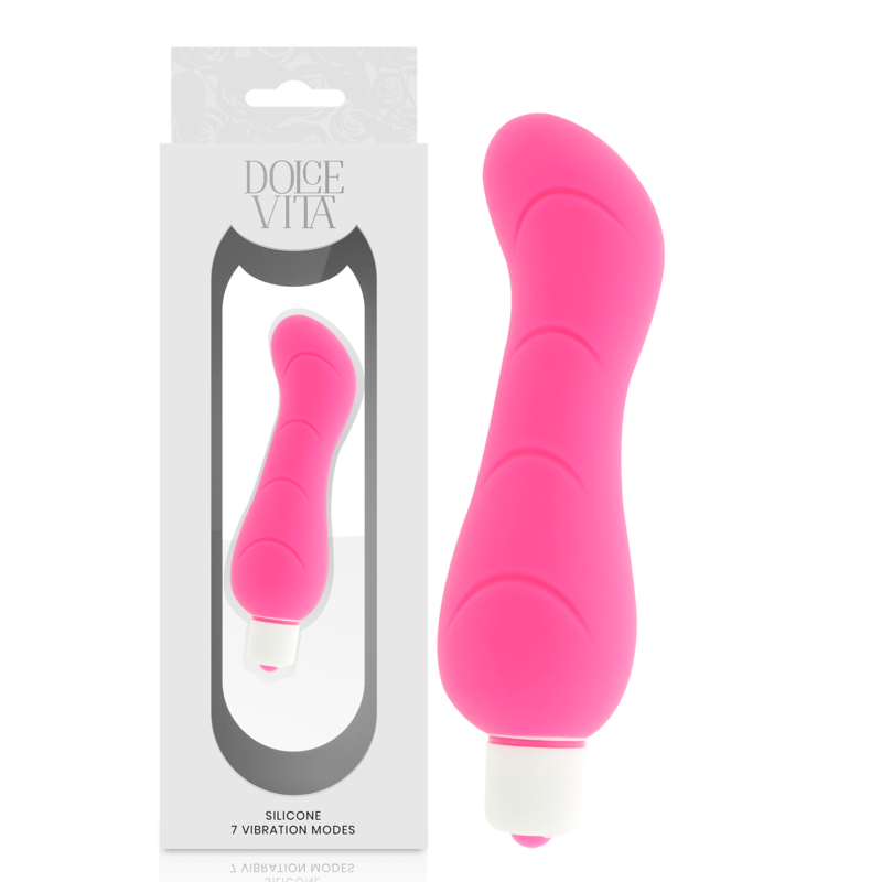 Stimulateur G-spot vibrant en silicone rose — DOLCE VITA