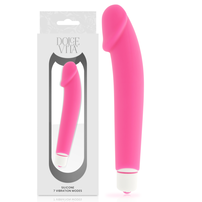 Stimulateur vibrant double usage en silicone rose — DOLCE VITA