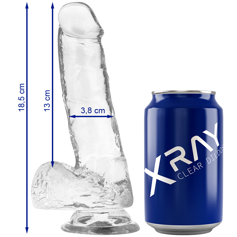 Gode transparent réaliste avec boules — X RAY