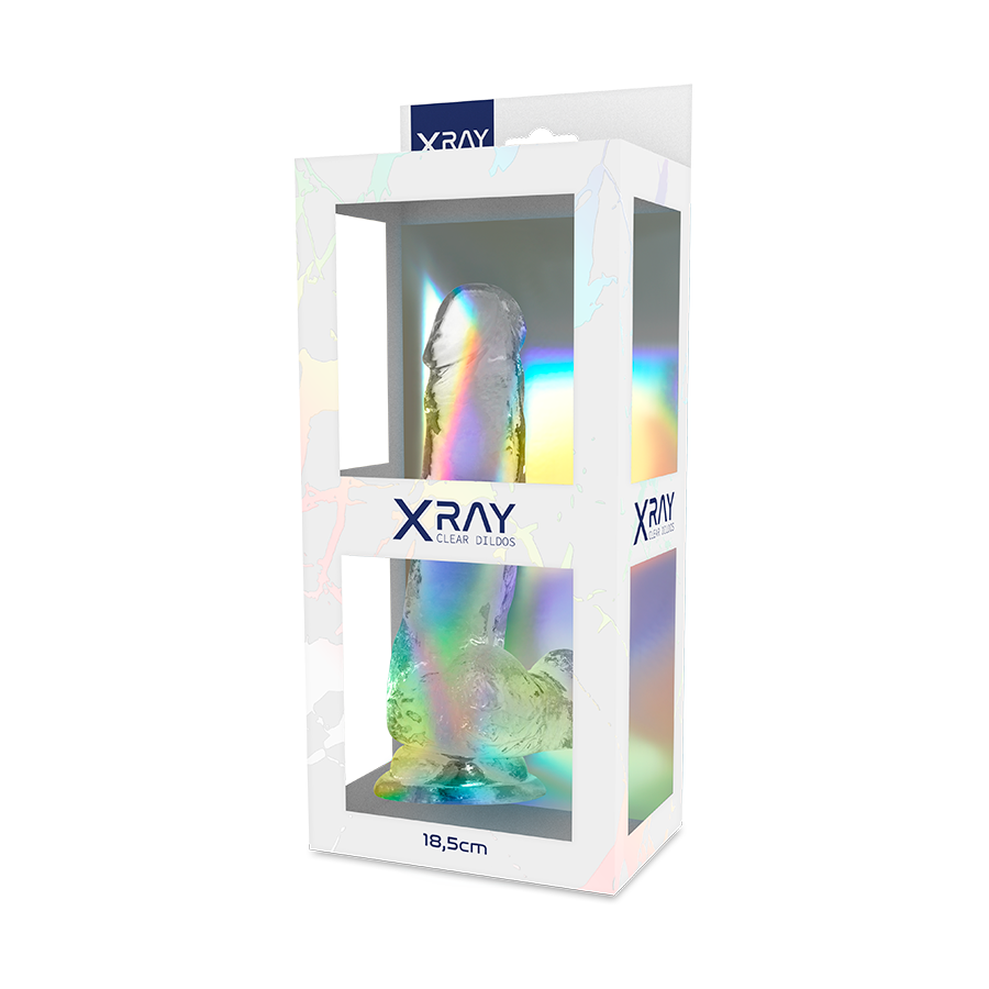 Gode transparent réaliste avec boules — X RAY
