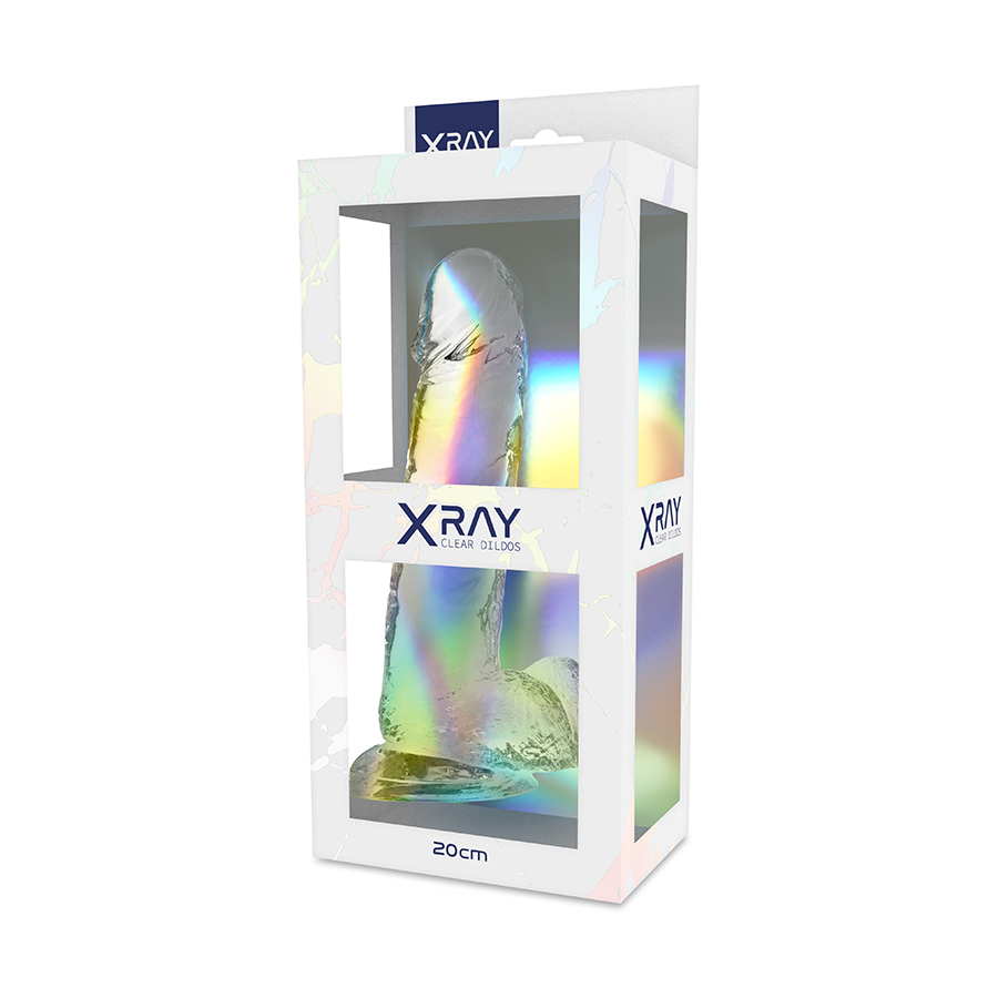 Gode transparent réaliste avec boules — X RAY