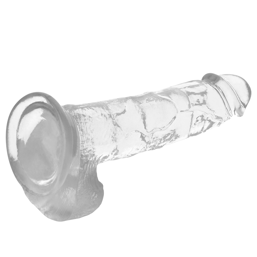 Godemiché transparent réaliste avec boules — X RAY