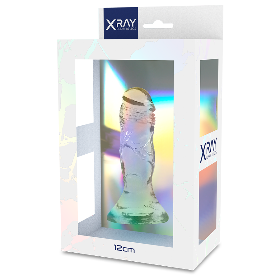 Gode transparent réaliste 12 cm — X RAY