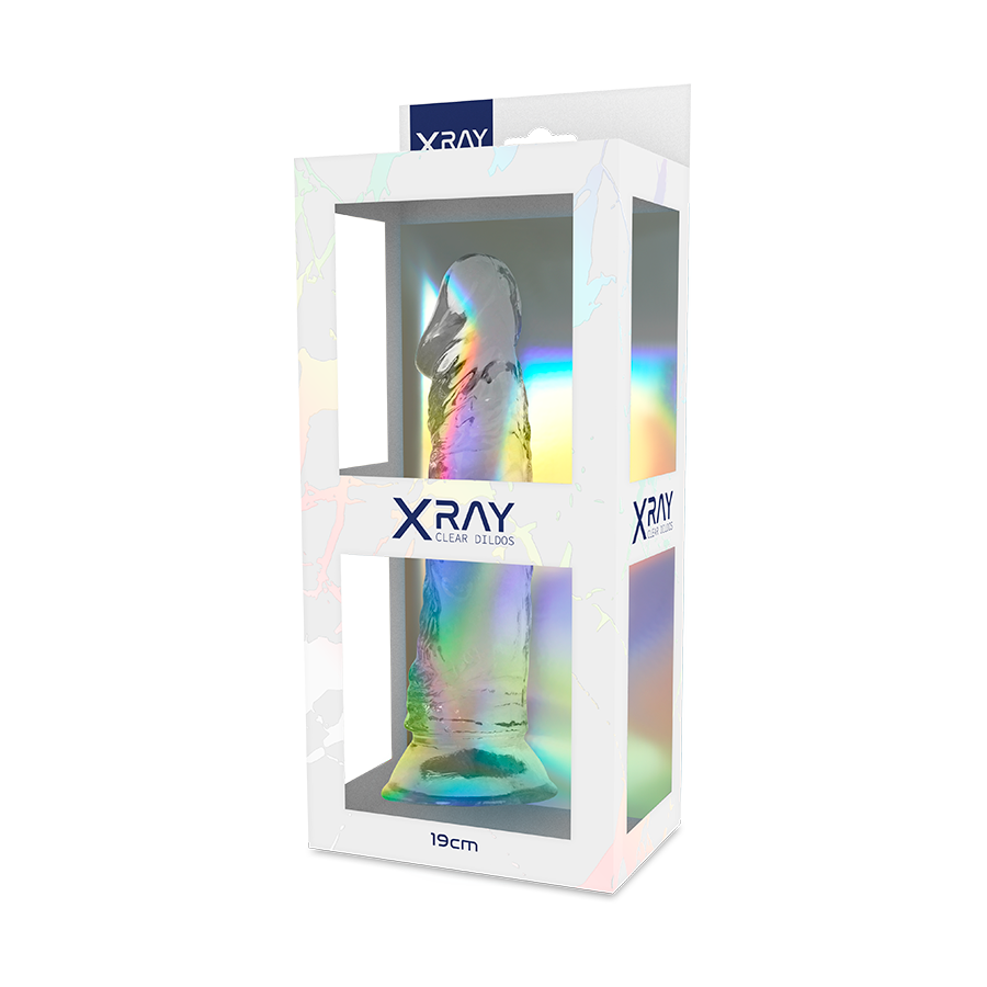 Gode réaliste transparent 19 cm — X RAY