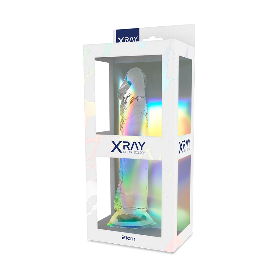 Gode transparent réaliste 21 cm — X RAY