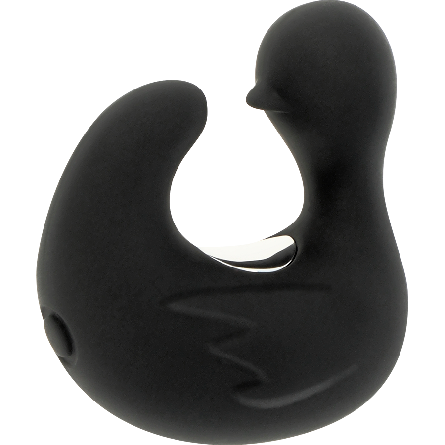 Dé à coudre vibrant rechargeable en silicone — BLACK&SILVER
