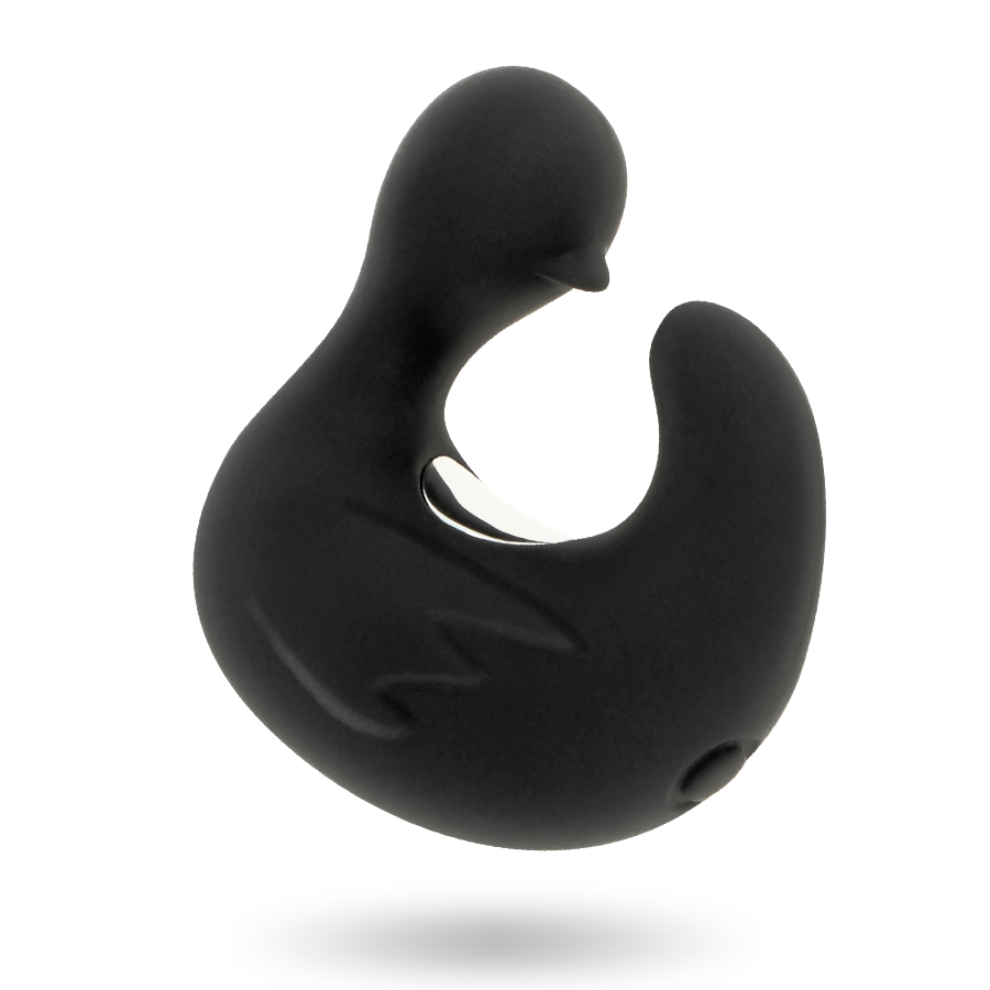 Dé à coudre vibrant rechargeable en silicone — BLACK&SILVER