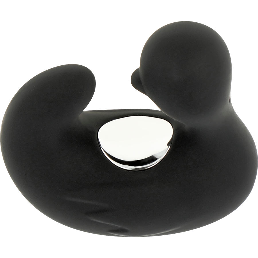 Dé à coudre vibrant rechargeable en silicone — BLACK&SILVER