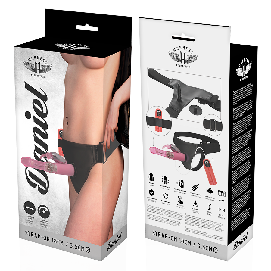 Harnais vibrant rotatif réaliste — HARNESS ATTRACTION
