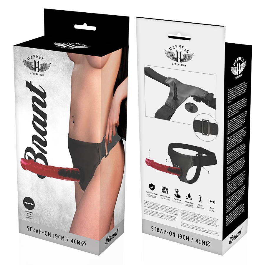 harnais ajustable avec pénis réaliste 19 cm — HARNESS ATTRACTION