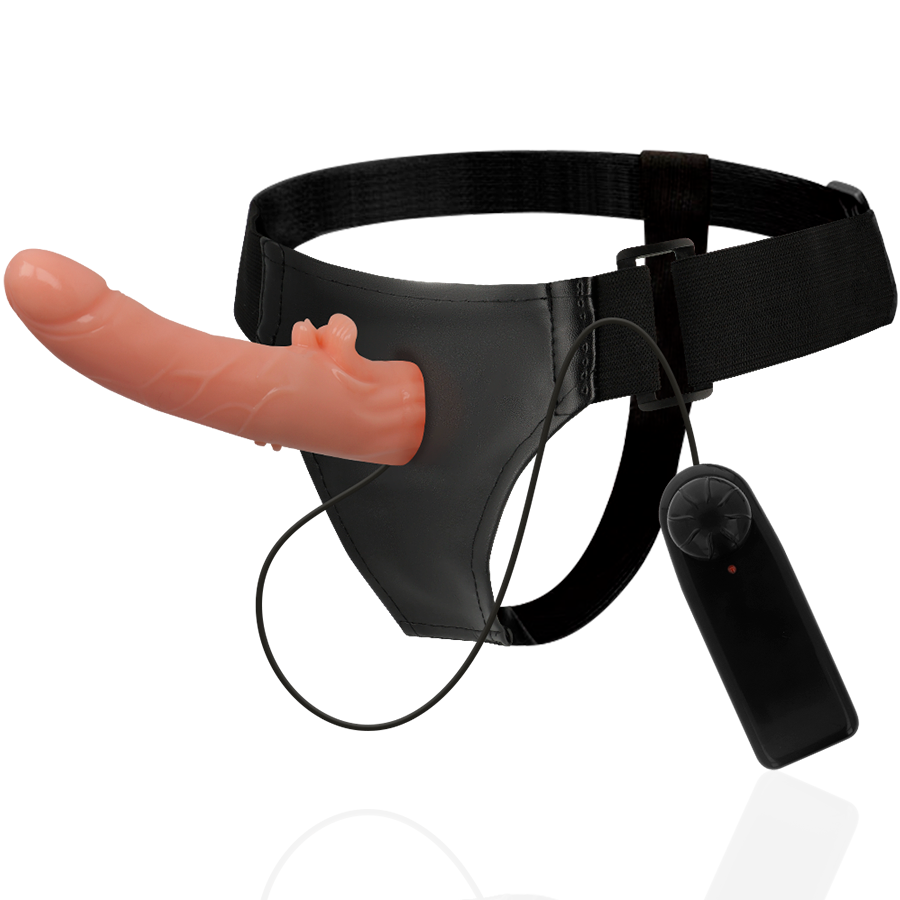 Harnais vibrant double stimulation Hector 20 cm — HARNESS ATTRACTION