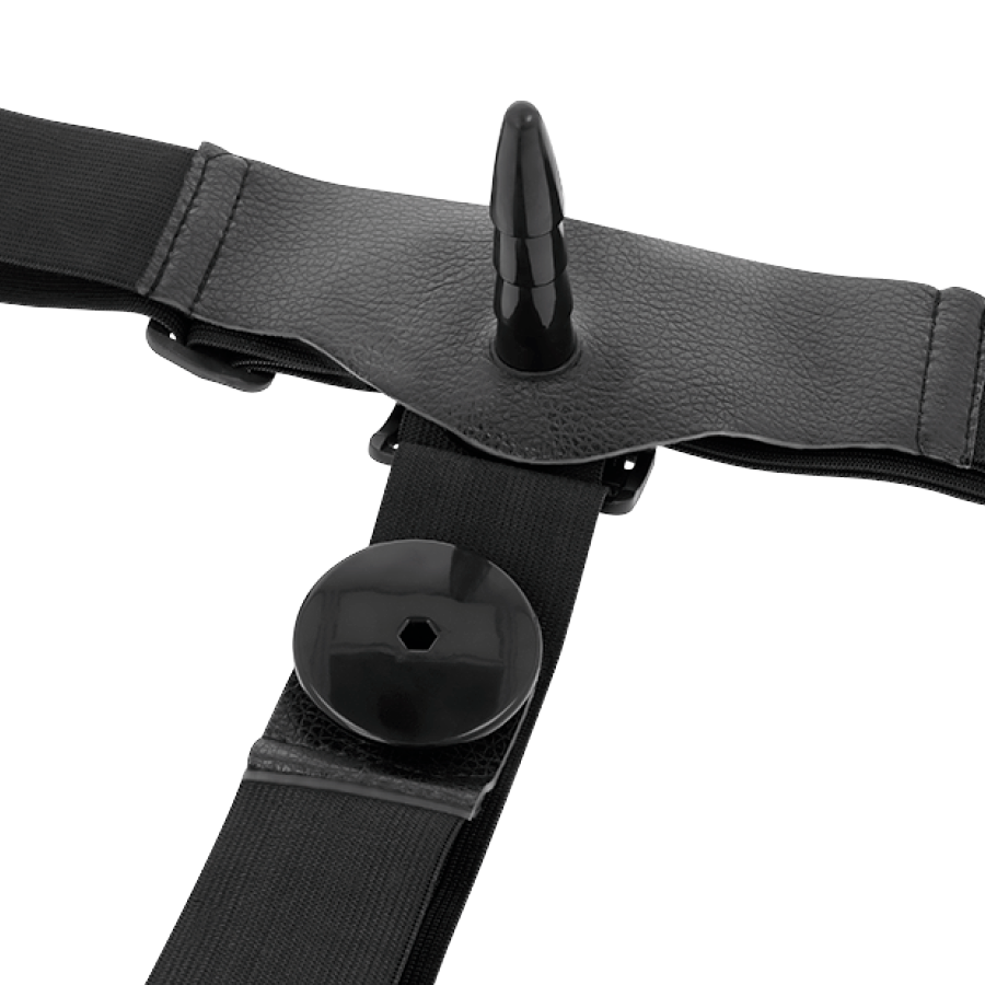 Harnais double pénétration vibrant Rodney 18 cm & 10 cm — HARNESS ATTRACTION