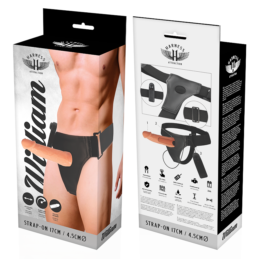 Harnais creux réaliste avec vibrateur — HARNESS ATTRACTION