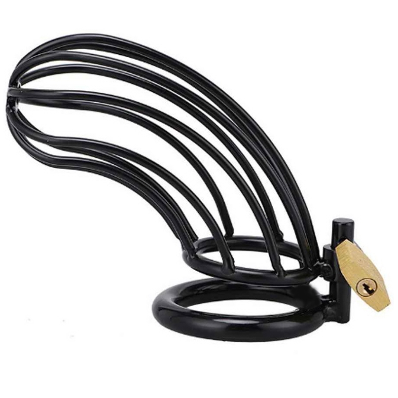 Cage de chasteté métallique noire — METAL HARD