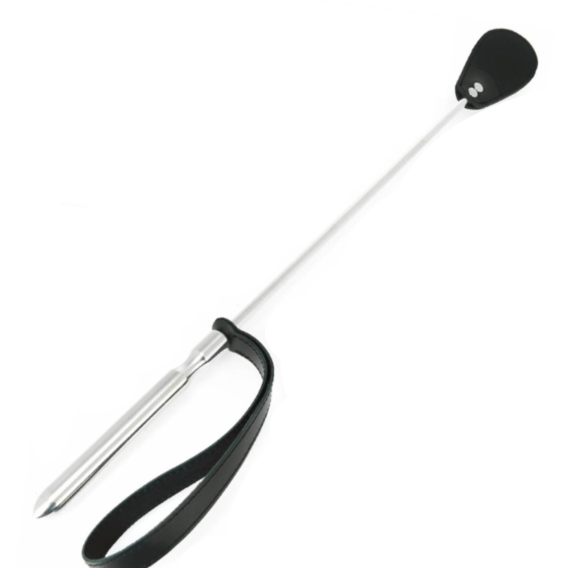 Cravache en acier inoxydable à double cuir — METAL HARD