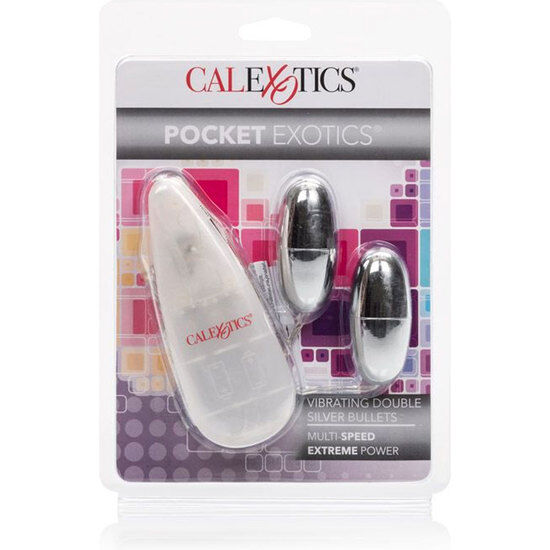 Duo de balles vibrantes argentées — CALEXOTICS