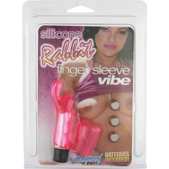 Stimulateur digital vibrant lapin en silicone — SEVEN CREATIONS