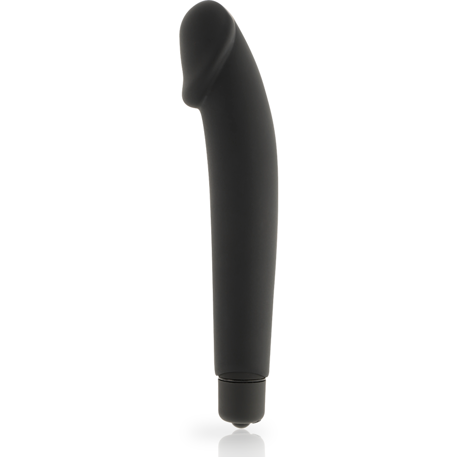 Vibromasseur classique en silicone noir — DOLCE VITA
