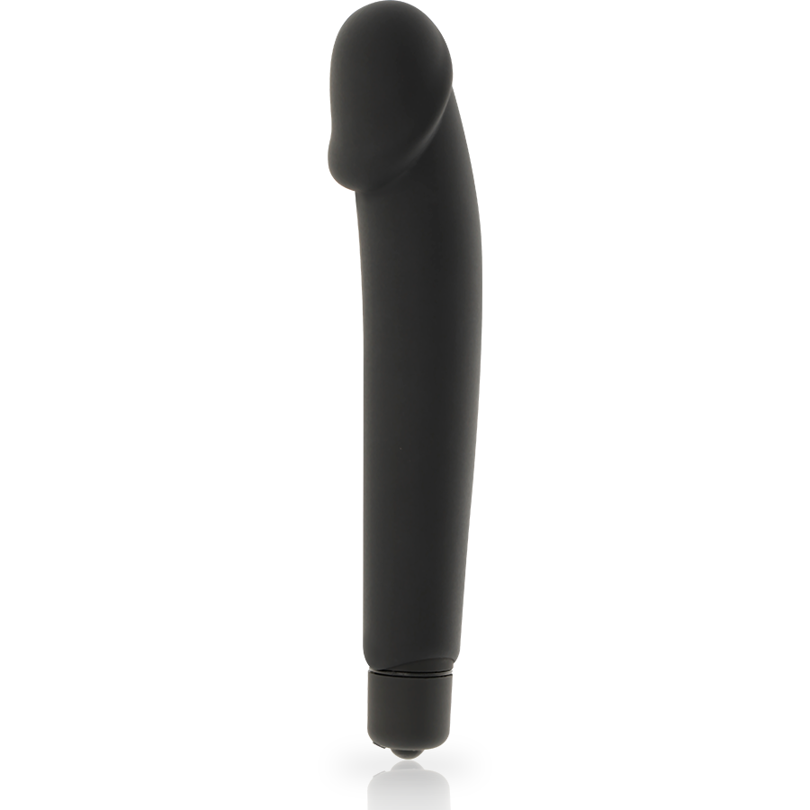 Vibromasseur classique en silicone noir — DOLCE VITA