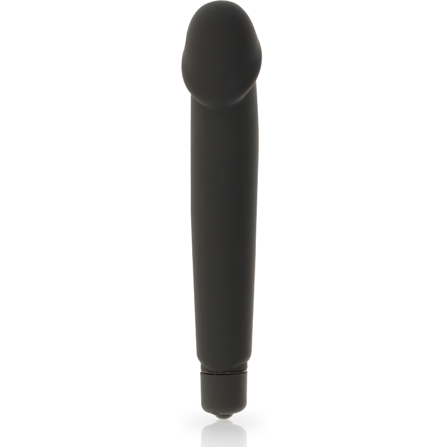 Vibromasseur classique en silicone noir — DOLCE VITA
