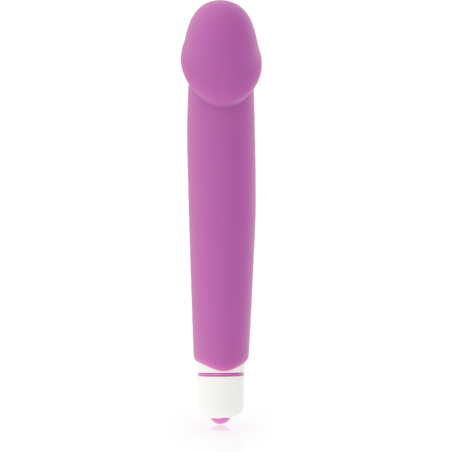 Vibromasseur classique en silicone violet réaliste — DOLCE VITA