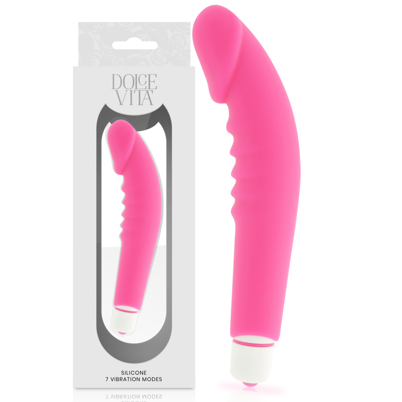 Vibromasseur classique en silicone doux et soyeux — DOLCE VITA